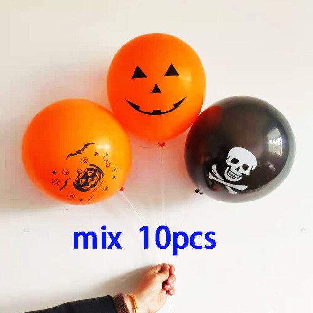 Halloween Decorations Bat Skull Ghost Pumpkin Balloons