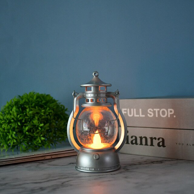 Retro LED Oil Lamp Halloween Decoration