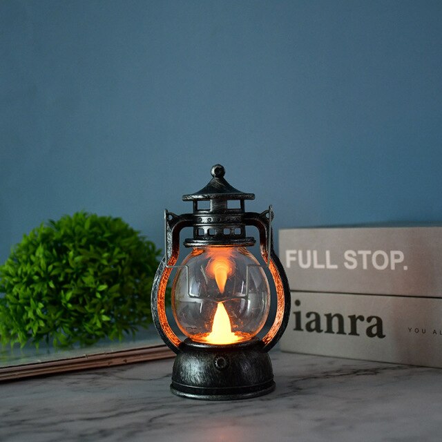 Retro LED Oil Lamp Halloween Decoration