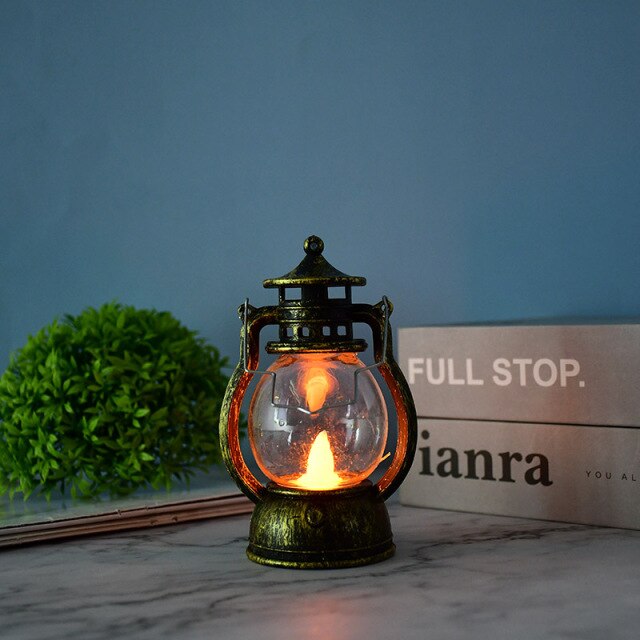 Retro LED Oil Lamp Halloween Decoration