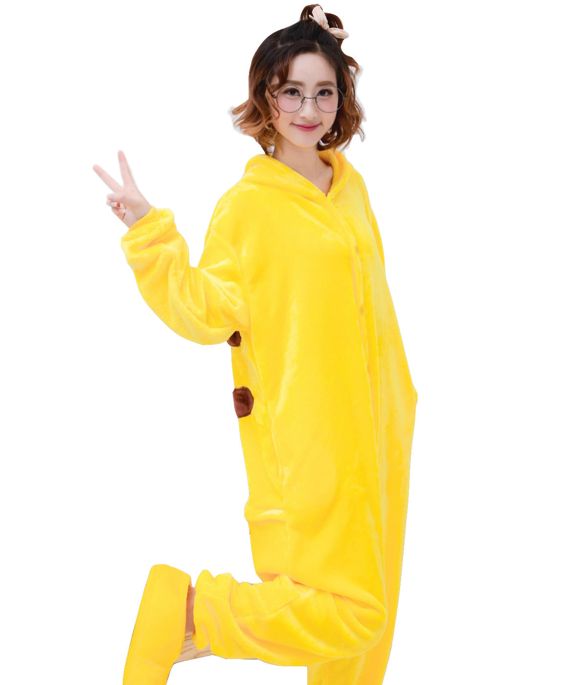 Kids Anime Yellow Halloween Jumpsuit