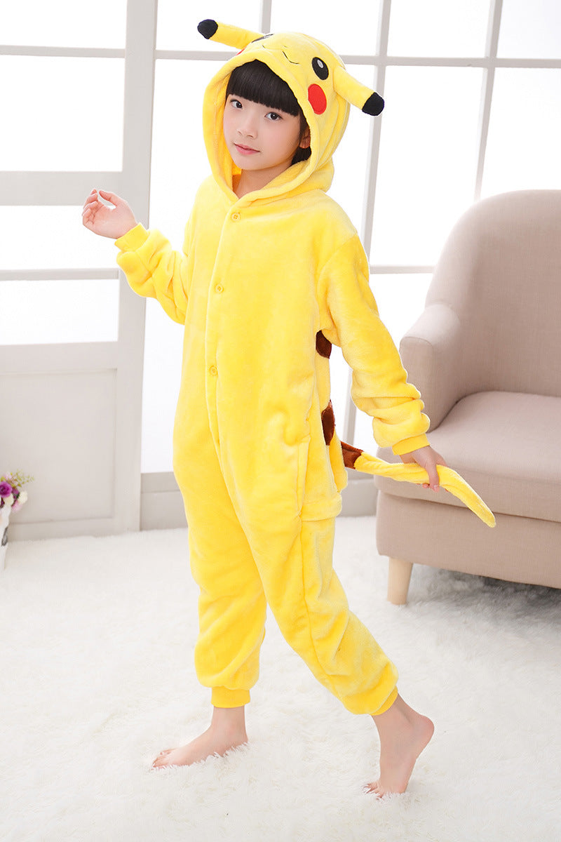 Kids Anime Yellow Halloween Jumpsuit