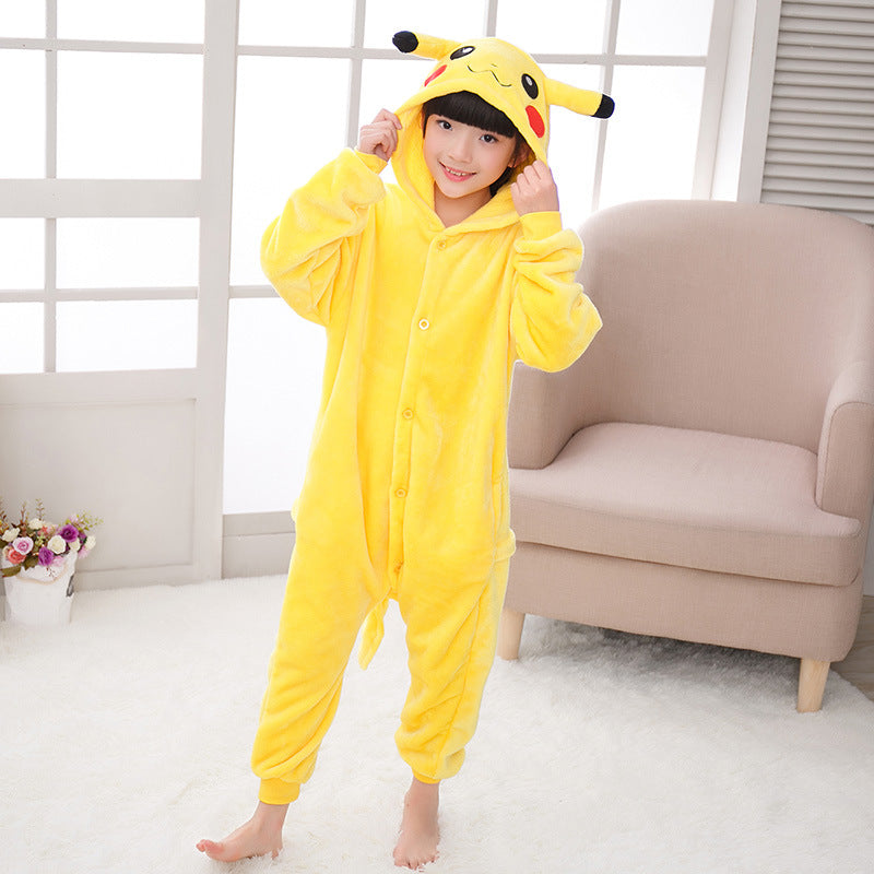 Kids Anime Yellow Halloween Jumpsuit