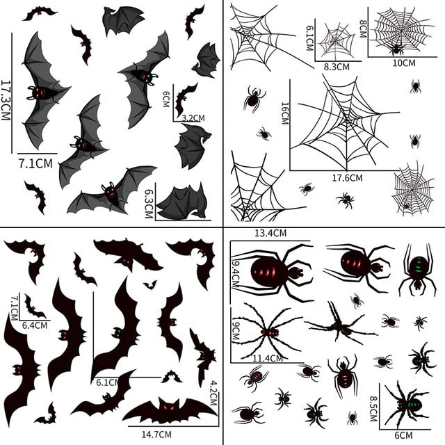 Bloody Handprint Halloween Stickers