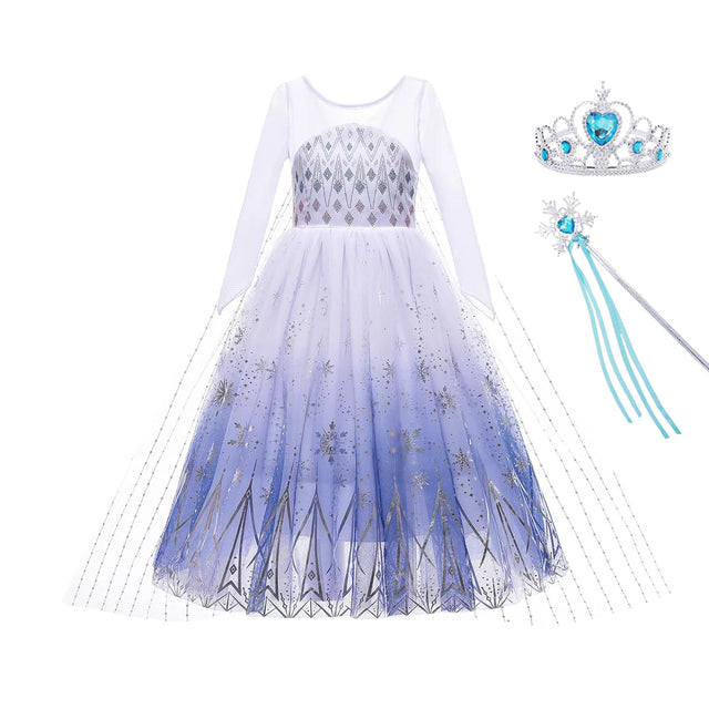 Snow Queen White Cosplay Dress