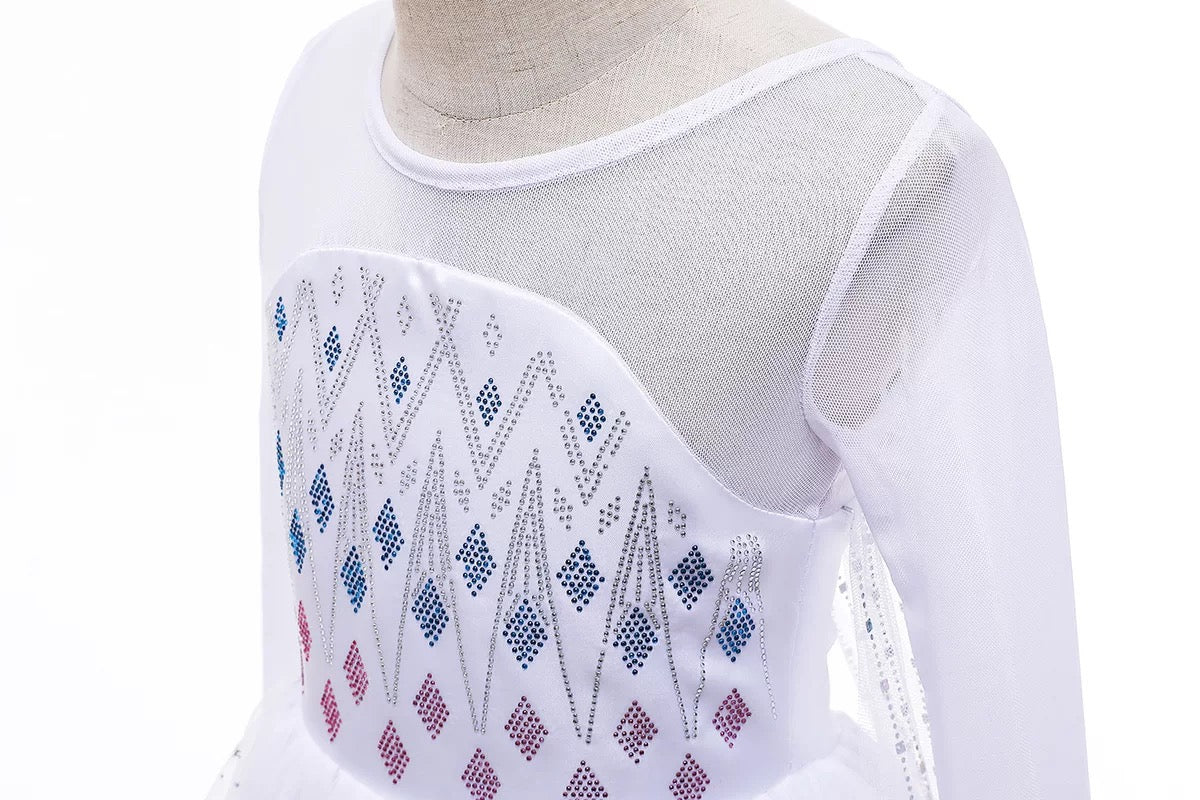 Snow Queen White Cosplay Dress