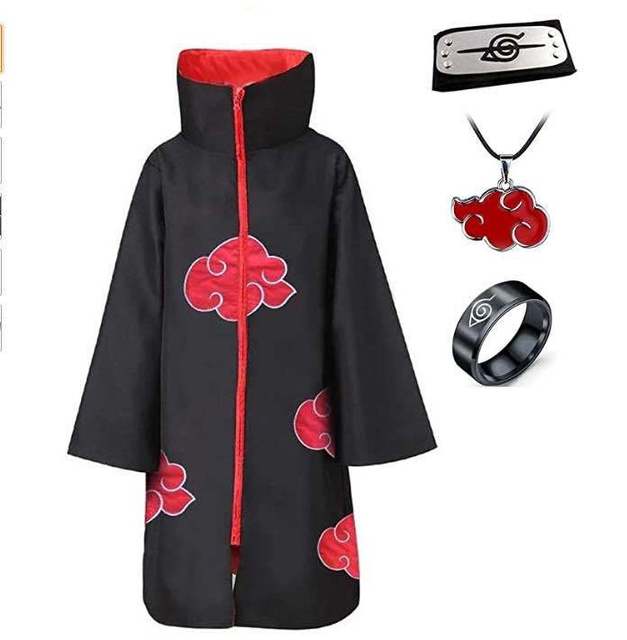 Japanese Anime Manga Akatsuki Cloak Cosplay Costume