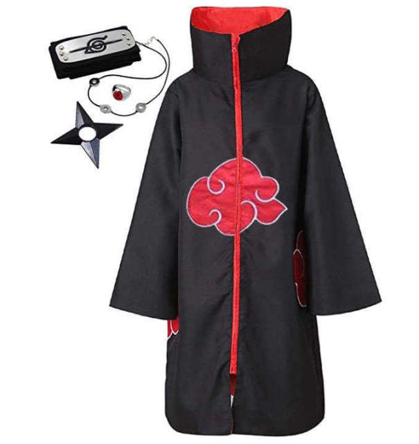 Japanese Anime Manga Akatsuki Cloak Cosplay Costume