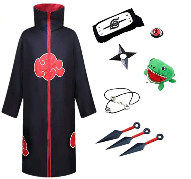 Japanese Anime Manga Akatsuki Cloak Cosplay Costume