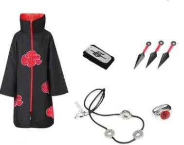 Japanese Anime Manga Akatsuki Cloak Cosplay Costume