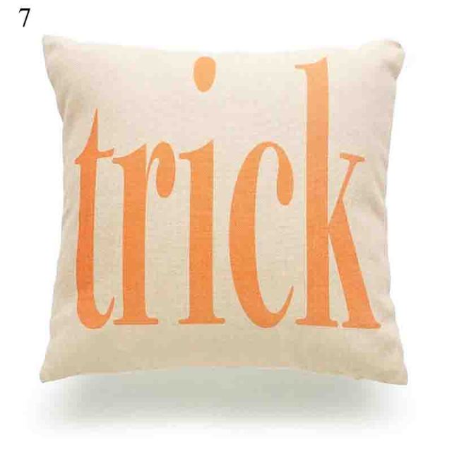 Halloween Soft Linen Pillow Cover