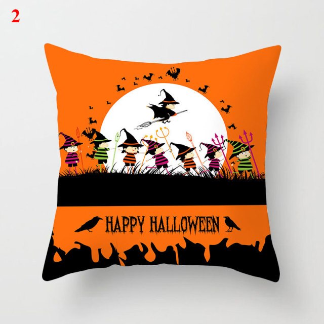 Halloween Soft Linen Pillow Cover