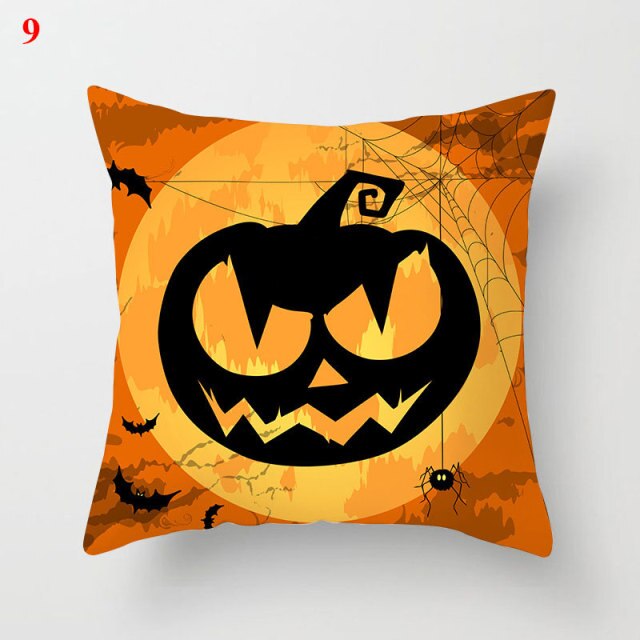 Halloween Soft Linen Pillow Cover