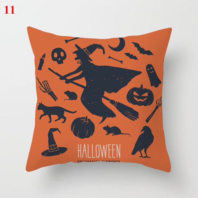 Halloween Soft Linen Pillow Cover