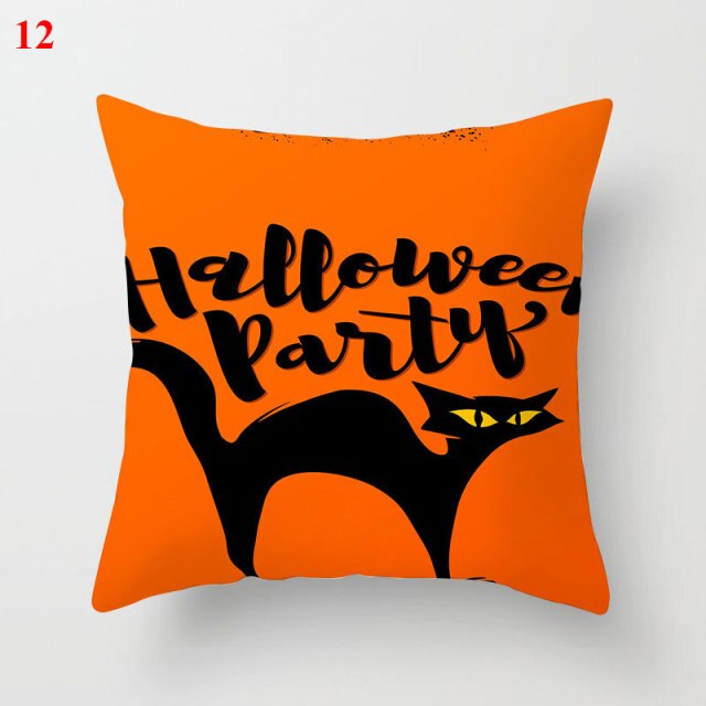 Halloween Soft Linen Pillow Cover