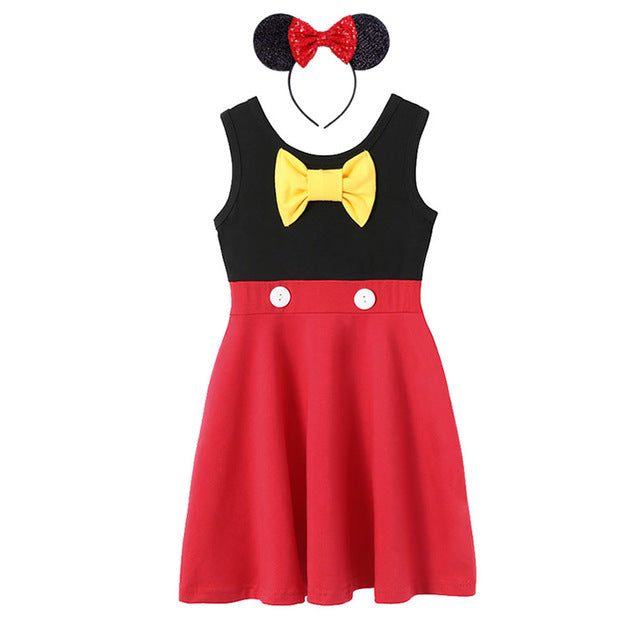 Mickey Princess Dress For Halloween Cosplay