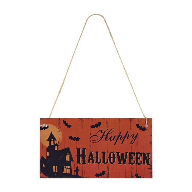 Wooden Pendant Ornaments For Halloween