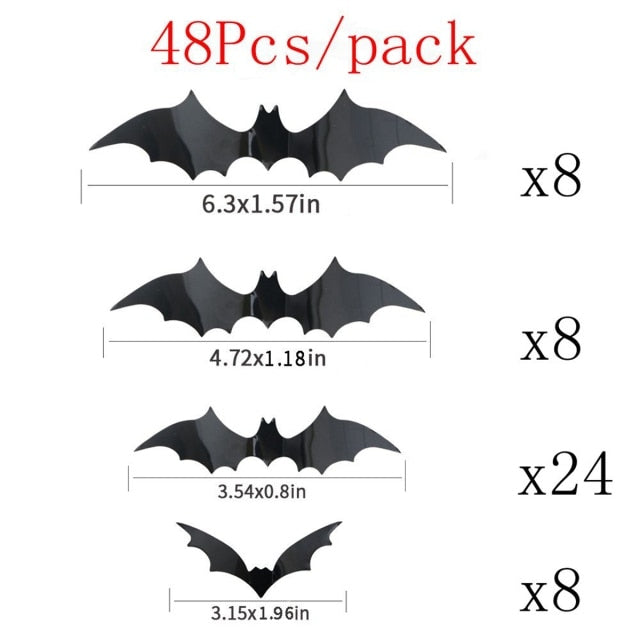 Scary Removable Halloween Stickers