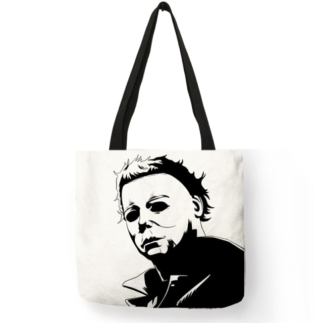 Horror Movie Character Printed Shopping Bag