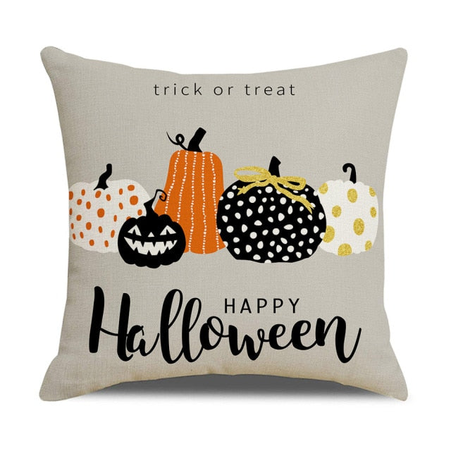 Pumpkin Cushion Cover For Halloween