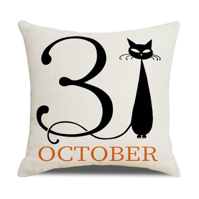 Pumpkin Cushion Cover For Halloween