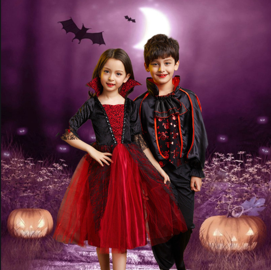 Count Dracula Gothic Vampire Costume For Halloween