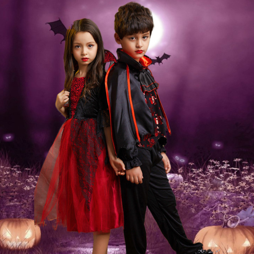 Count Dracula Gothic Vampire Costume For Halloween