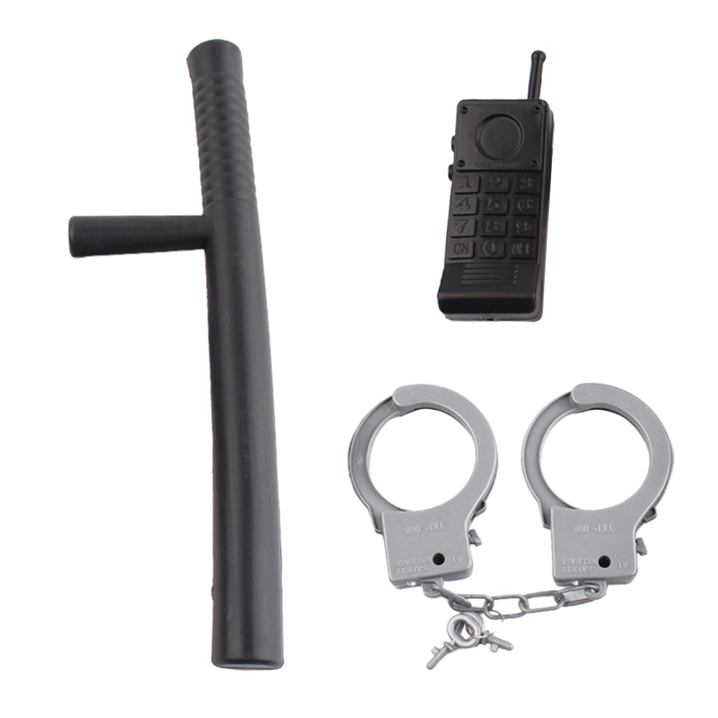 Teenager Policeman Accessories Set for Kids Halloween Wear