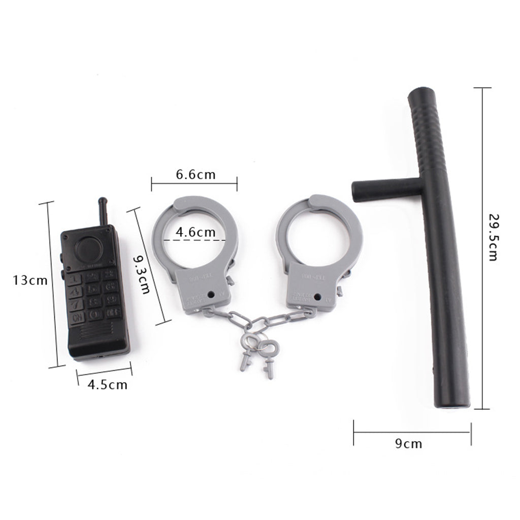 Teenager Policeman Accessories Set for Kids Halloween Wear