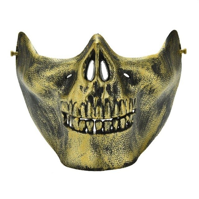 Warrior Skeleton Mask Horror Half Face Skull