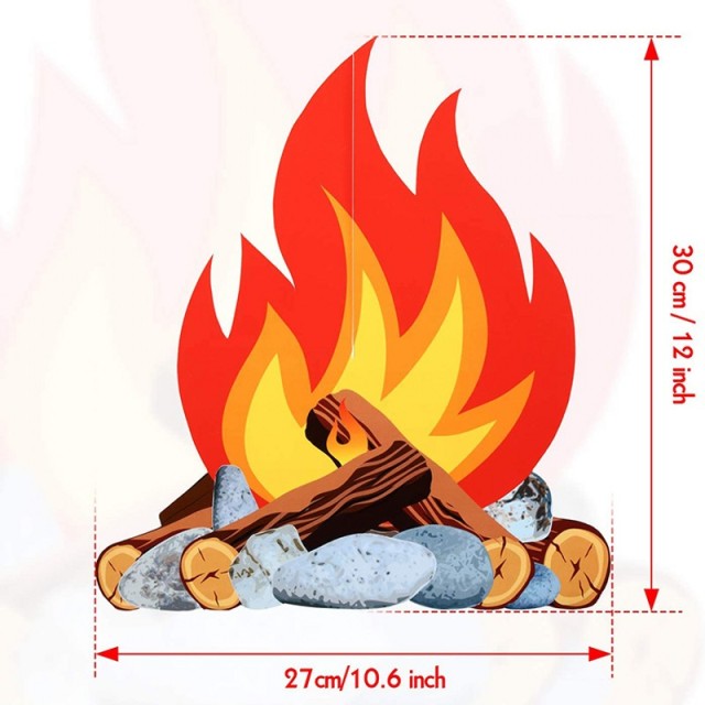 Cardboard Artificial Paper Fire