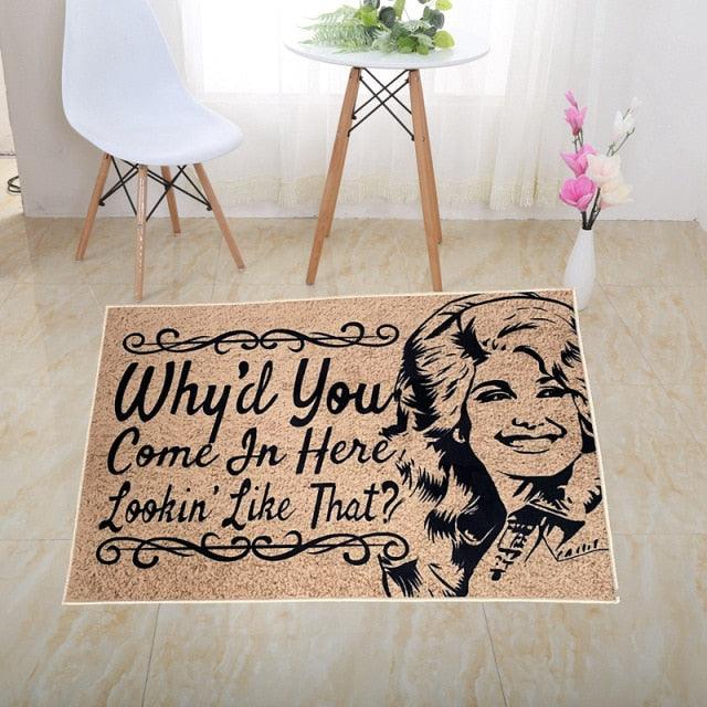 3D Scary Clown Trap Visual Carpet Rug Mat For Halloween