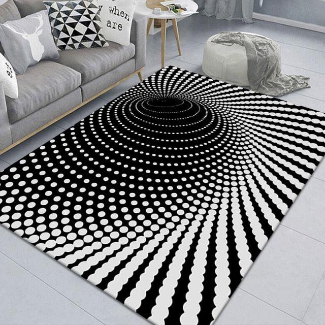 3D Scary Clown Trap Visual Carpet Rug Mat For Halloween