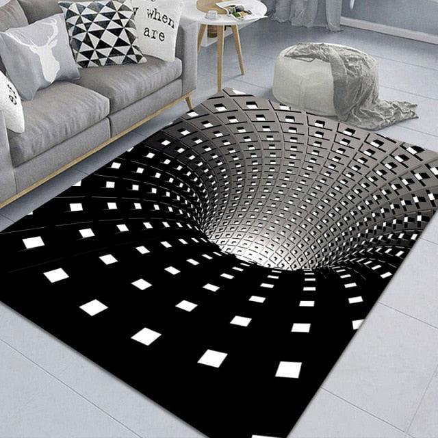 3D Scary Clown Trap Visual Carpet Rug Mat For Halloween