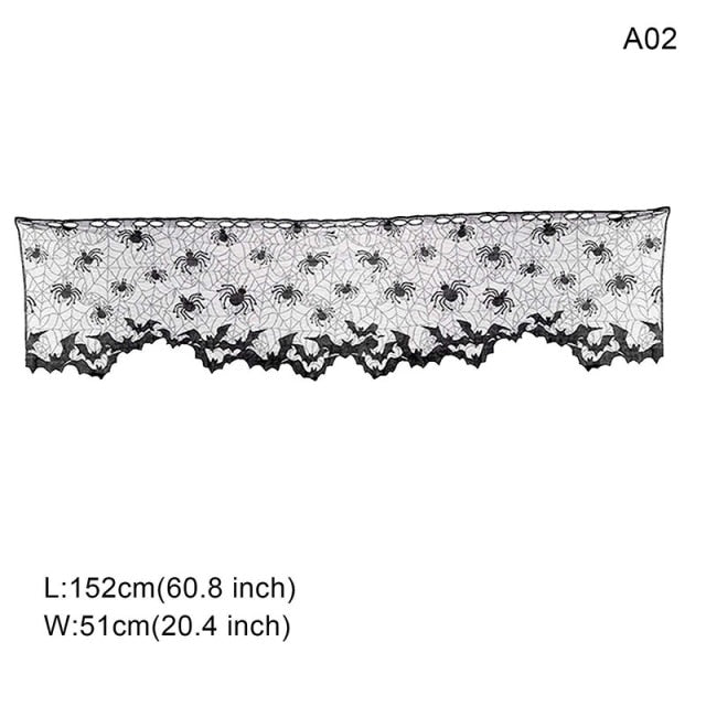 Halloween Themed Spider Web Table Runner