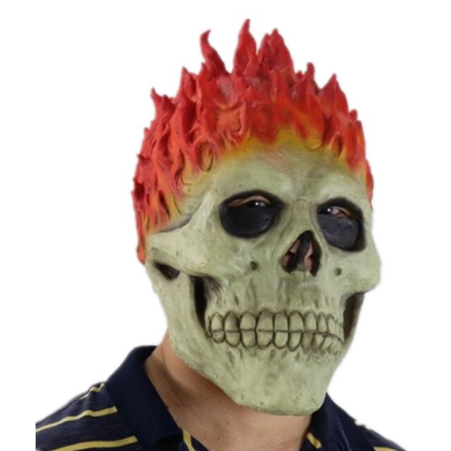 Ghost Rider Flame Skeleton Skull Mask