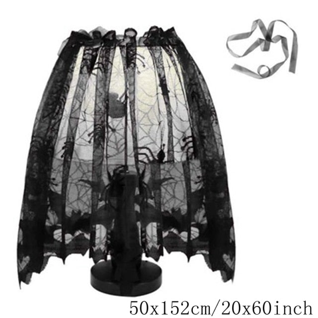 Halloween Decorative Lace Spider Web Skeleton
