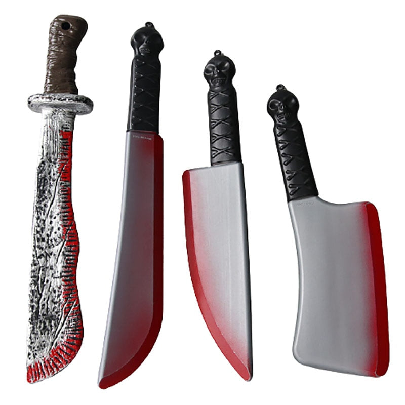 Halloween Handhold Fake Saw Knife Horror