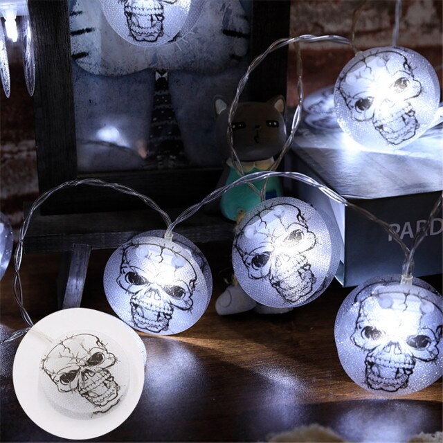 Halloween String Lights Eyeball Purple