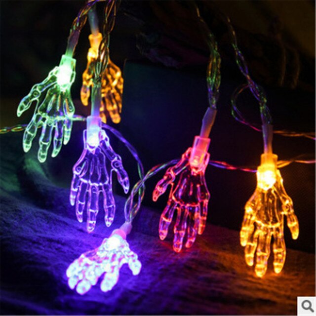 Halloween String Lights Eyeball Purple