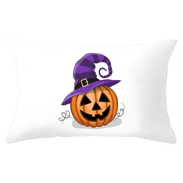 Colorful Pumpkin Funny Owl Printed Lumbar