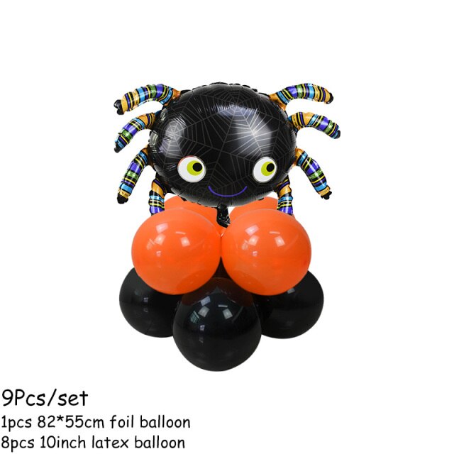 Pumpkin Ghost Witch Stand Balloon Kit