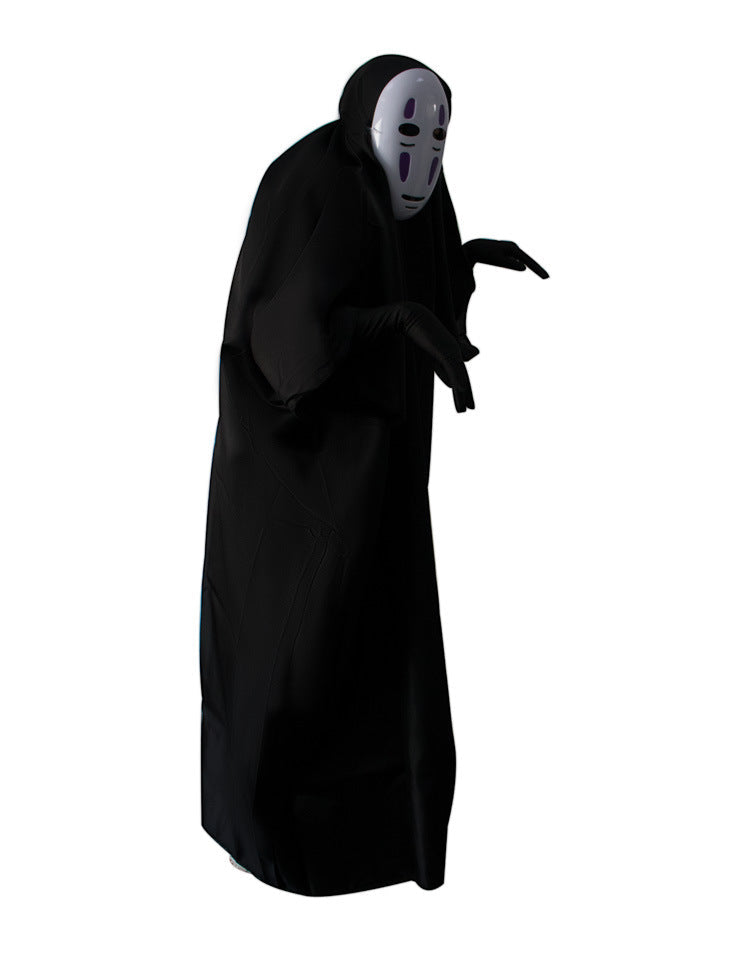 No Face Man Costume with Mask Gloves