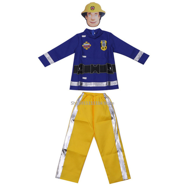 Firefighter Halloween Cosplay Uniform For Kids