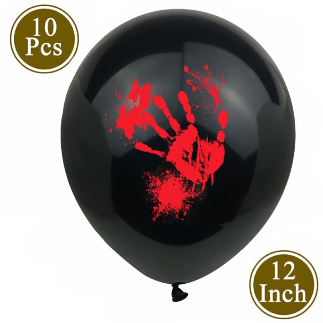White Latex Balloons Spider Ghost Witch Air Balloons