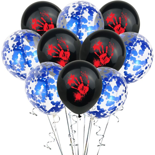White Latex Balloons Spider Ghost Witch Air Balloons