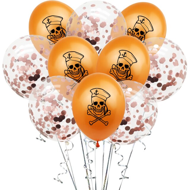 White Latex Balloons Spider Ghost Witch Air Balloons