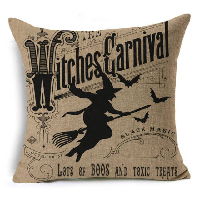 Halloween retro pattern Cushion Cover