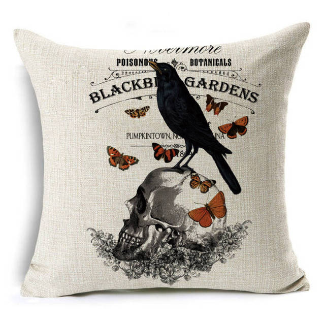 Halloween retro pattern Cushion Cover