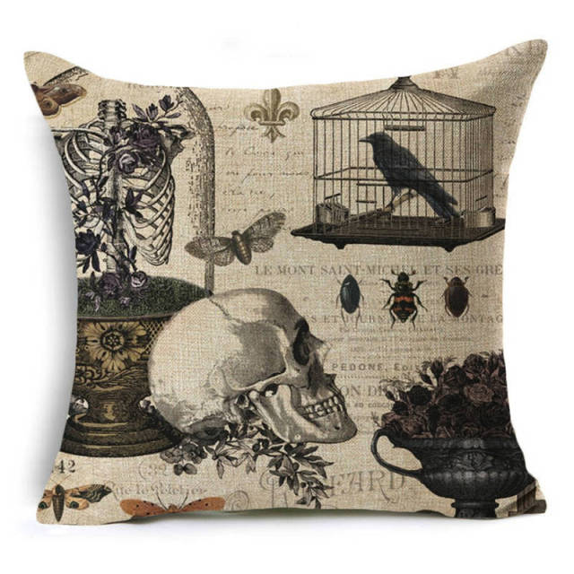 Halloween retro pattern Cushion Cover